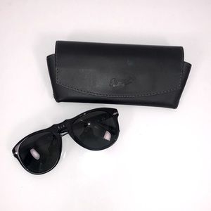 Persol black aviator sunglasses